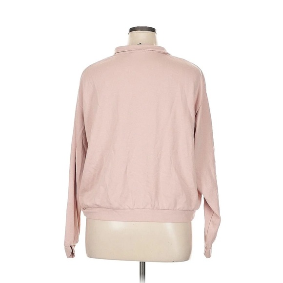 NWT oversiz xl Nike 1/4 quarter zip pullover pedal pink with retro gold label - Picture 4 of 6